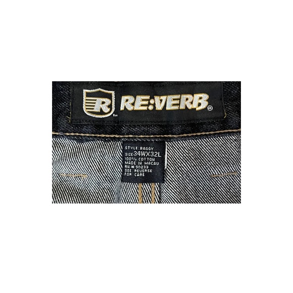RE:VERB Men's Vintage Baggy Fit 5- Pocket Jeans-34W x 32L - Picture 5 of 7